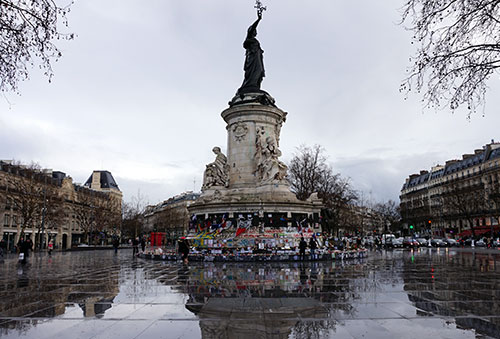 Place République no início de março 2016