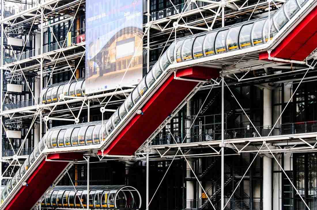 O Centre Pompidou, em Paris