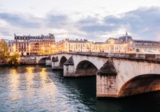 paris em baril ponte rio sena