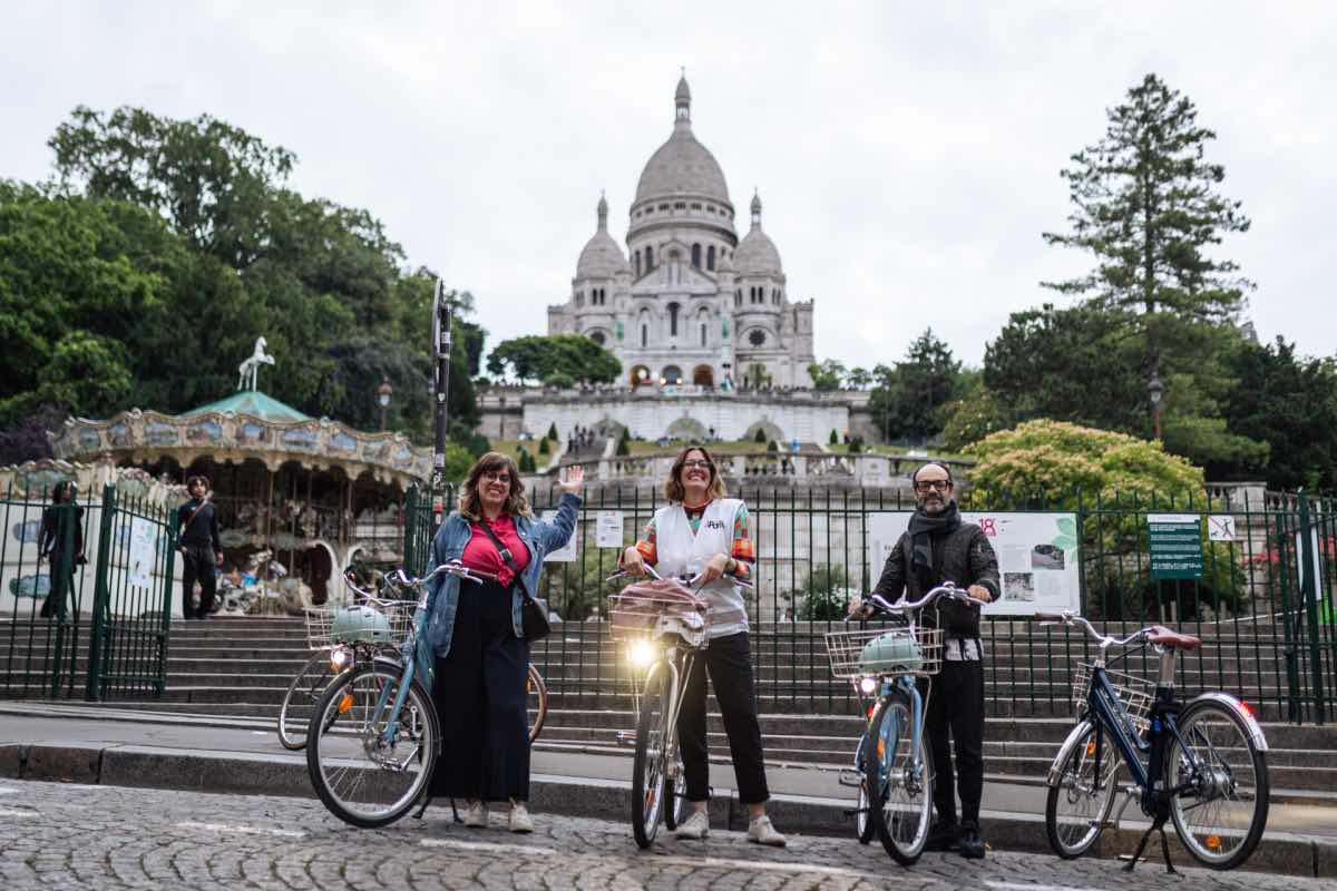 passeio em montmartre bicicleta sacré coeur